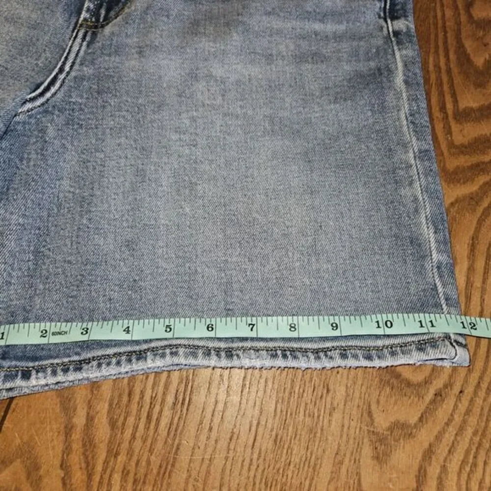 Silver Jeans Co. Womens‎ Vintage Long Shorts High Rise Indigo Blue Denim Size 29